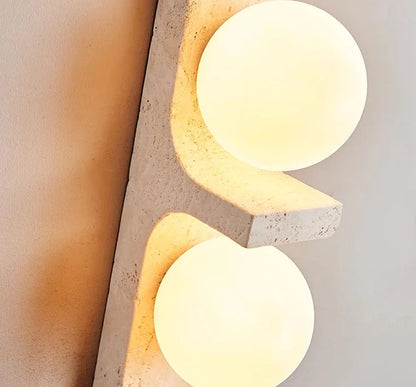 CaveGlow™ Dual Stone Wall Lamp