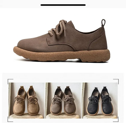 Low-Seam Round-Toe Oxford