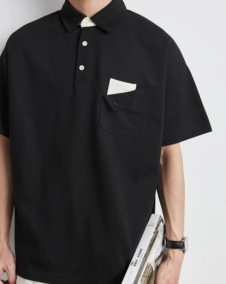 Button Pocket Polo Shirt