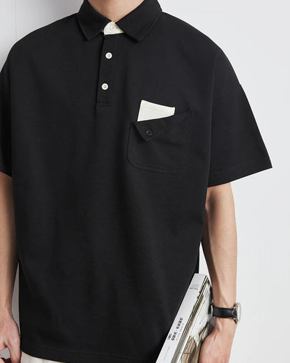Button Pocket Polo Shirt
