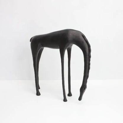 Abstract Metal Deer Sculpture