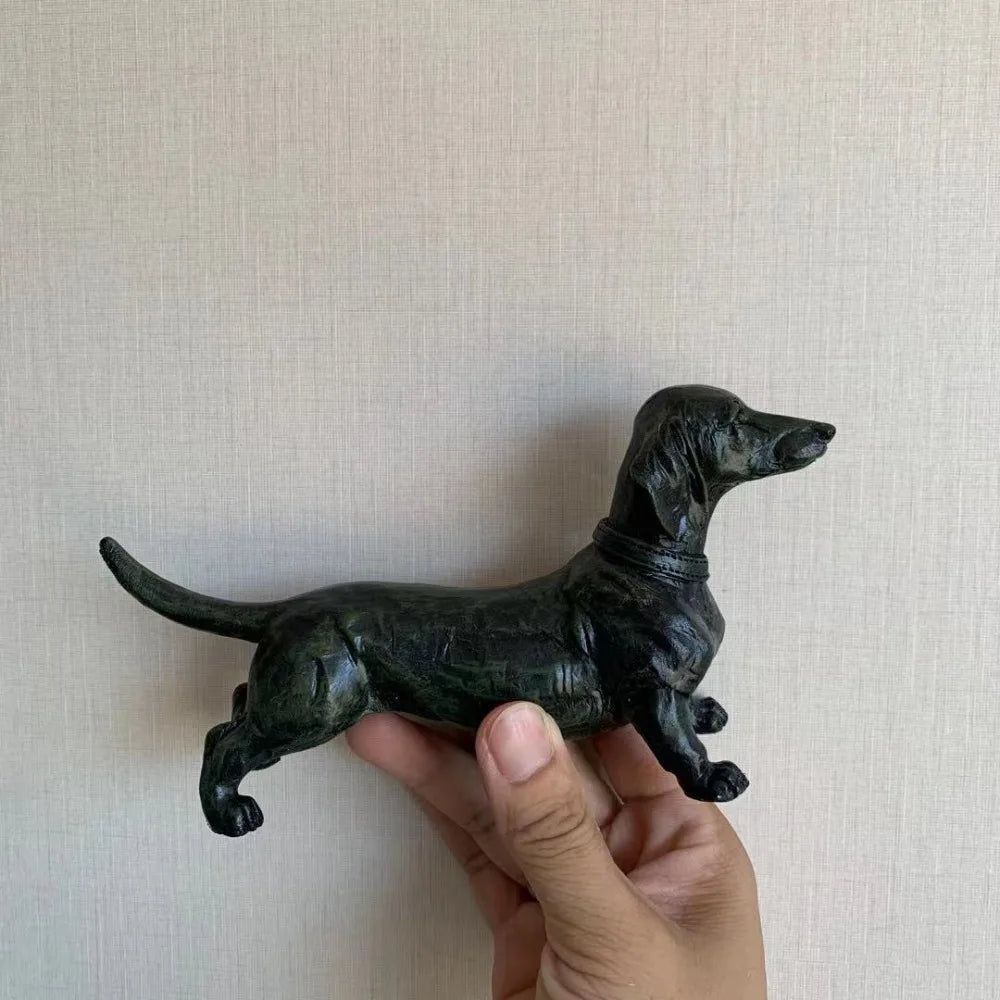 Standing Black Dachshund Figurine
