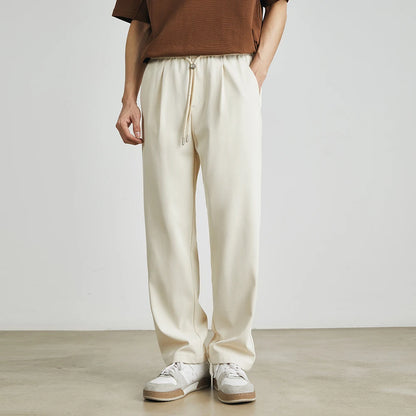 Japanese-Style Elastic Waist Pants