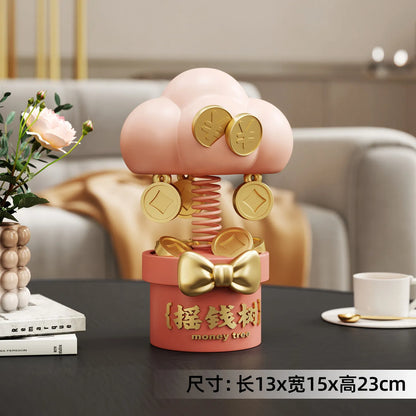 Sculpted Resin Money Tree Figurine