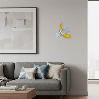 Taped Banana Wall Decor