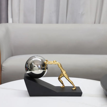 Sisyphus Figure Desk Sculpture