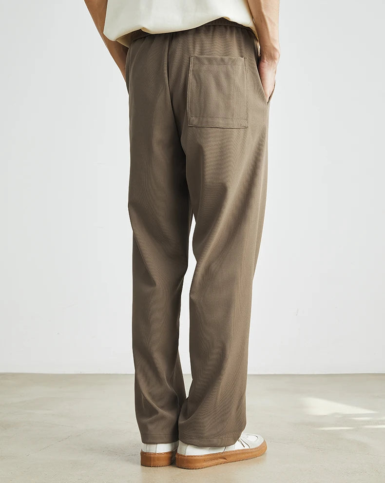 Japanese-Style Elastic Waist Pants