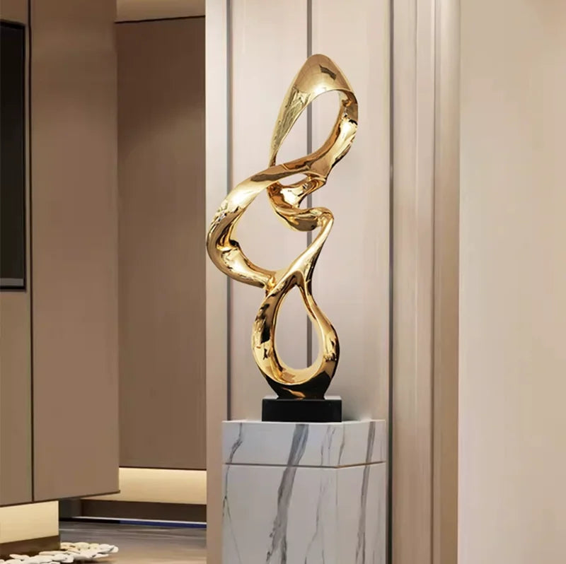 ASCENDING GRACE | Abstract Swan Sculpture