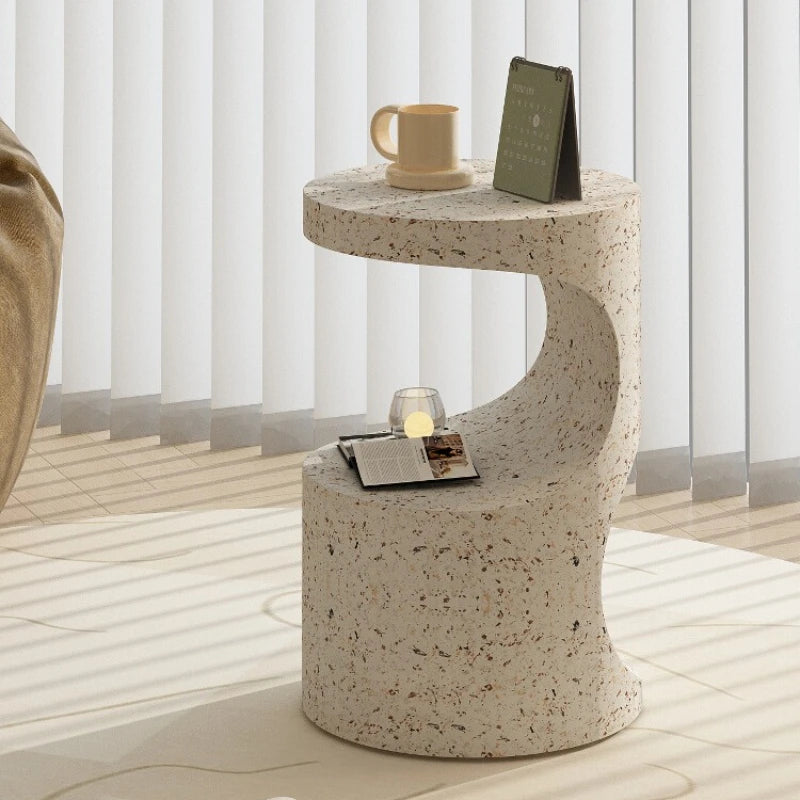 Zen Curve™ Terrazzo Side Table