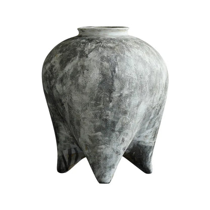 Vintage Coarse Pottery Tabletop Vase