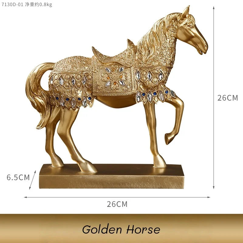 Classic Resin Horse Sculpture