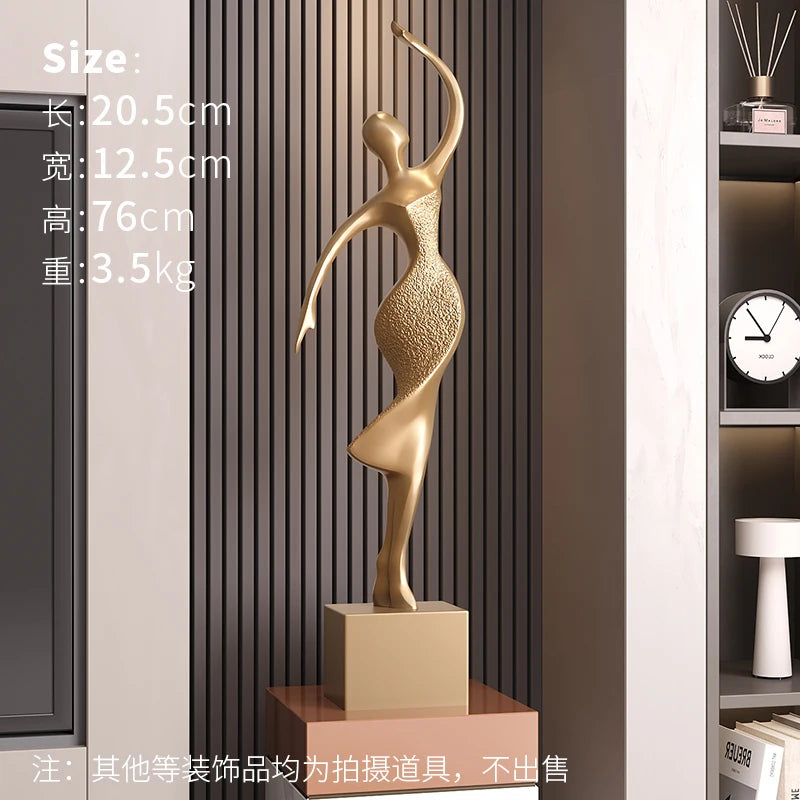 Abstract Dancer Floor Sculpture