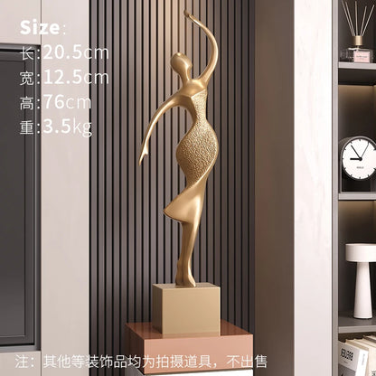 Abstract Dancer Floor Sculpture
