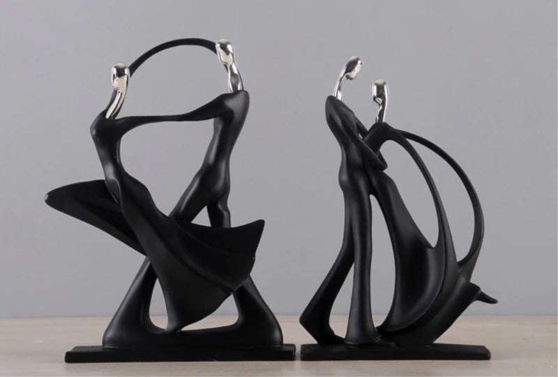 Dancing Couple Resin Sculpture