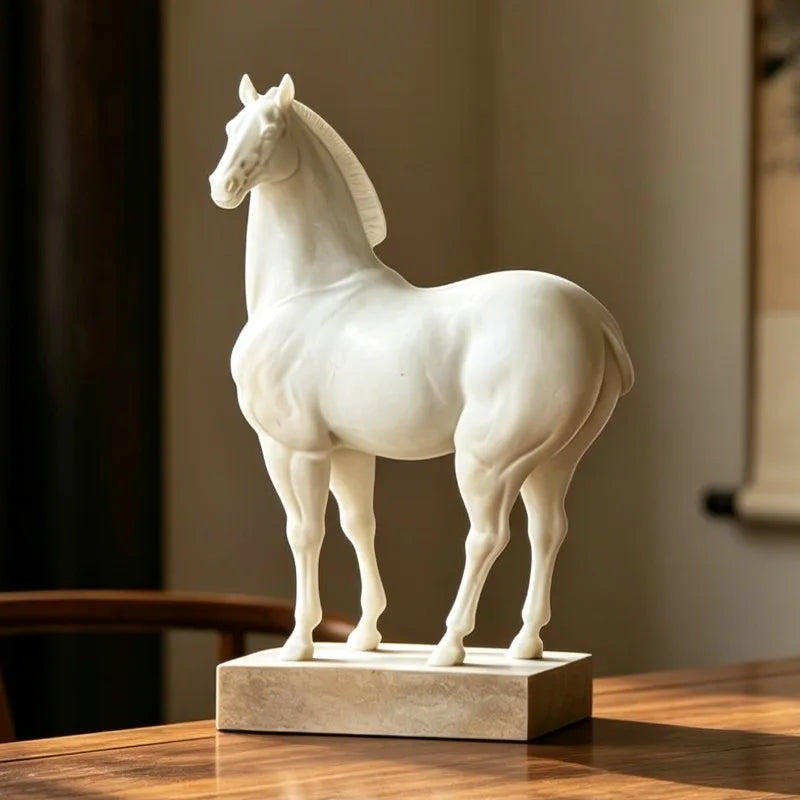 Retro Resin Horse Figurine