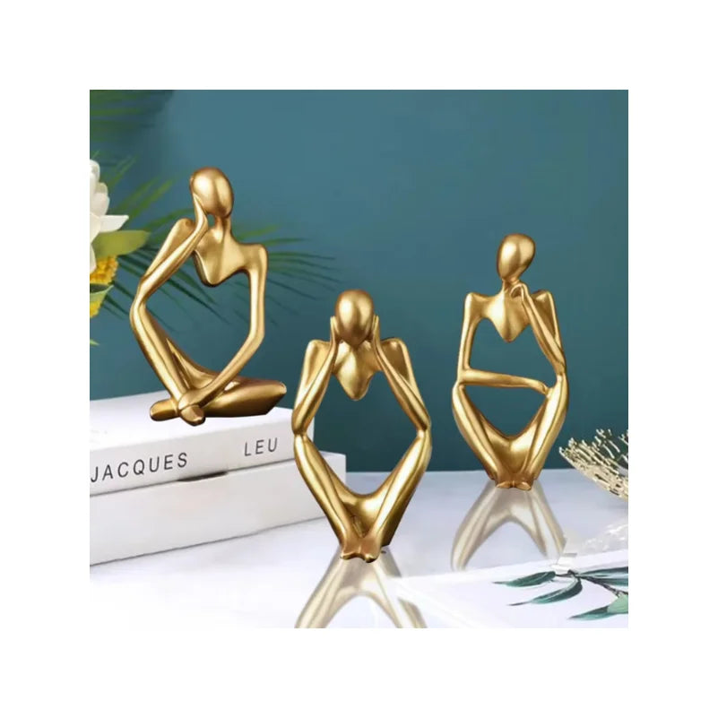 Abstract Contemplation Resin Figure