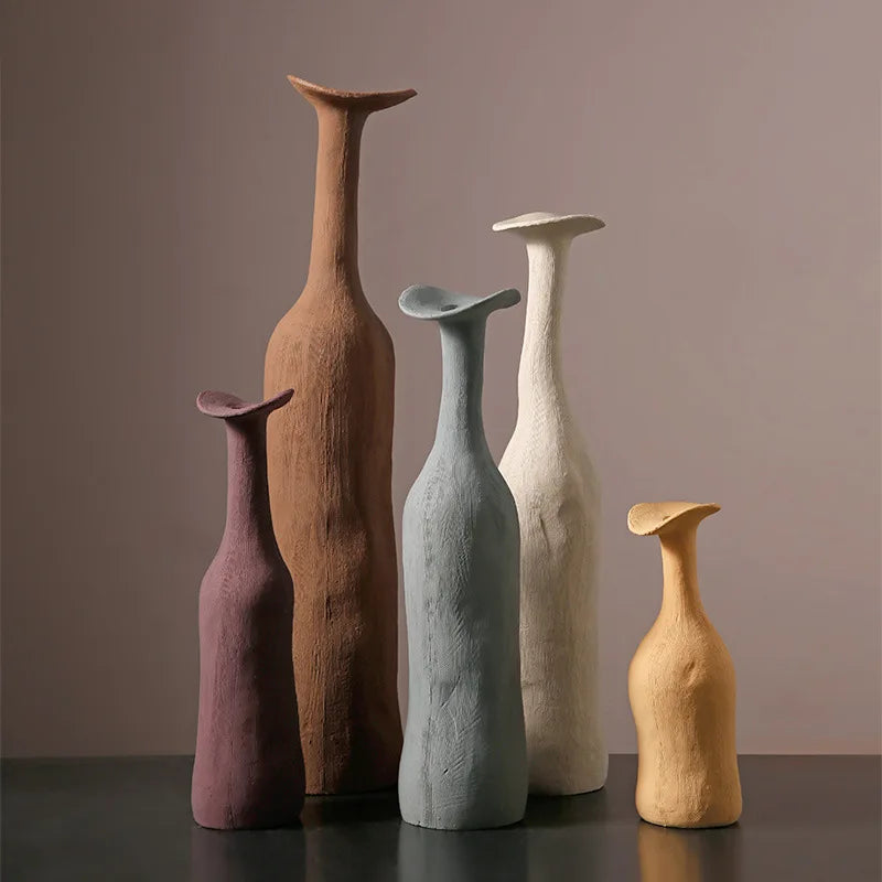 Organic Vessel - Morandi Ceramic Vase Collection