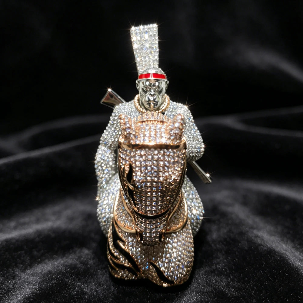 Iced Out King of the Jungle Pendant