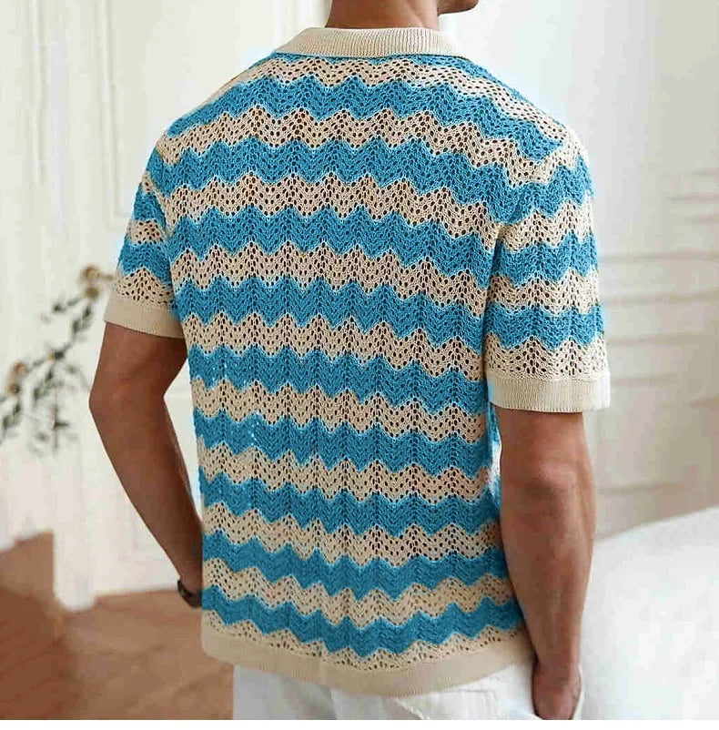 Coastal Mesh™ Knitted Cutout Shirt