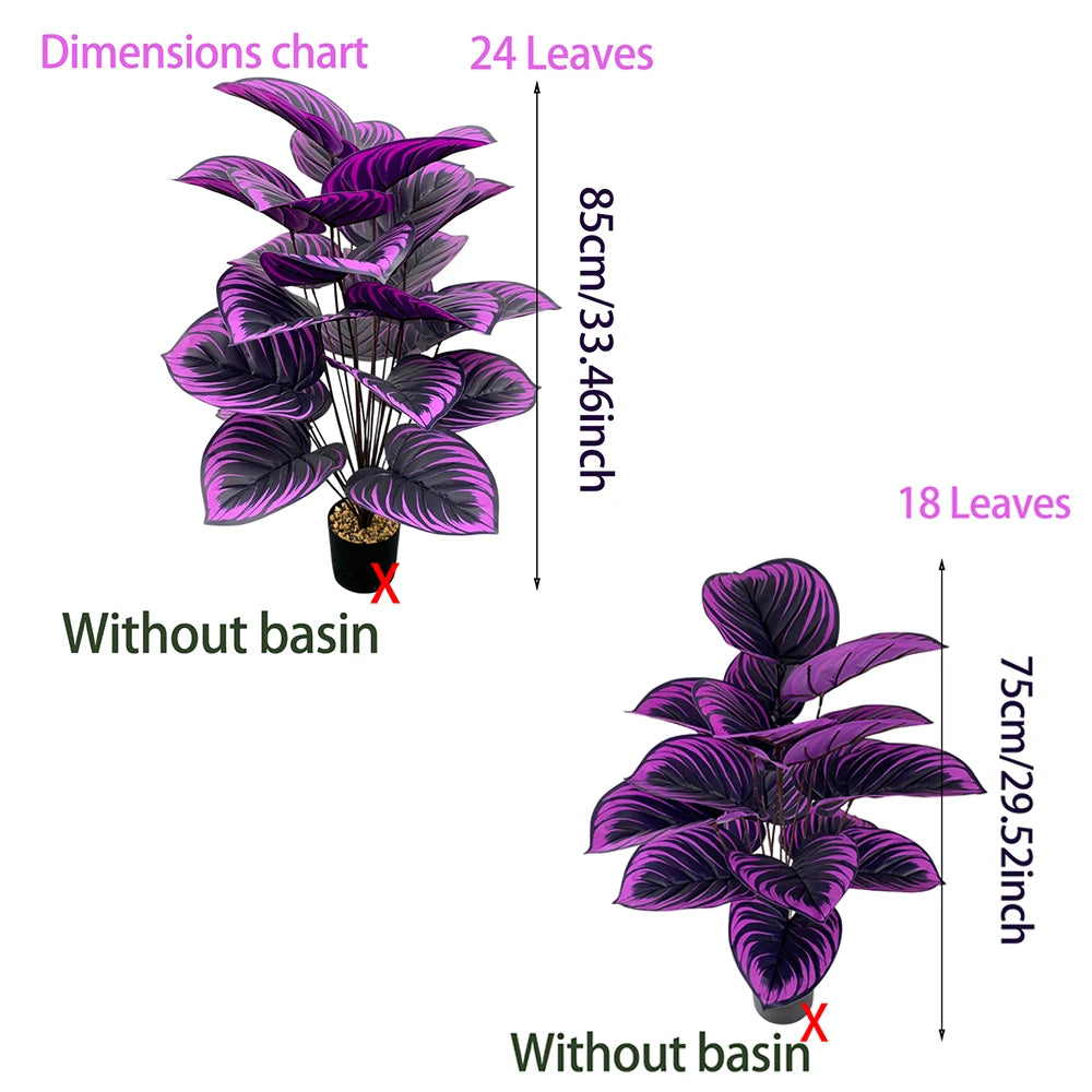 PURPLE TROPICAL FOLIAGE PLANT