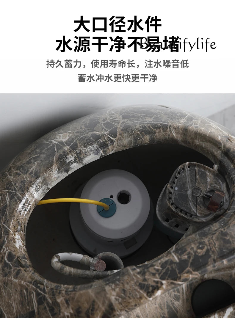 Luxury Egg-Shaped One-Piece Toilet