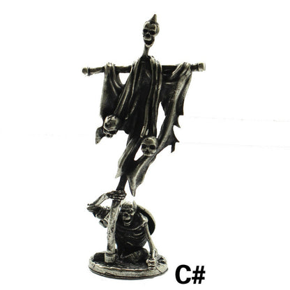 The Legion - Skeleton Soldier Figurine in Aged Copper