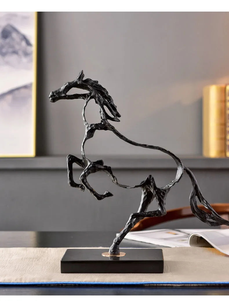 Spirit in Motion - Hollow Cast Iron Horse Sculpture