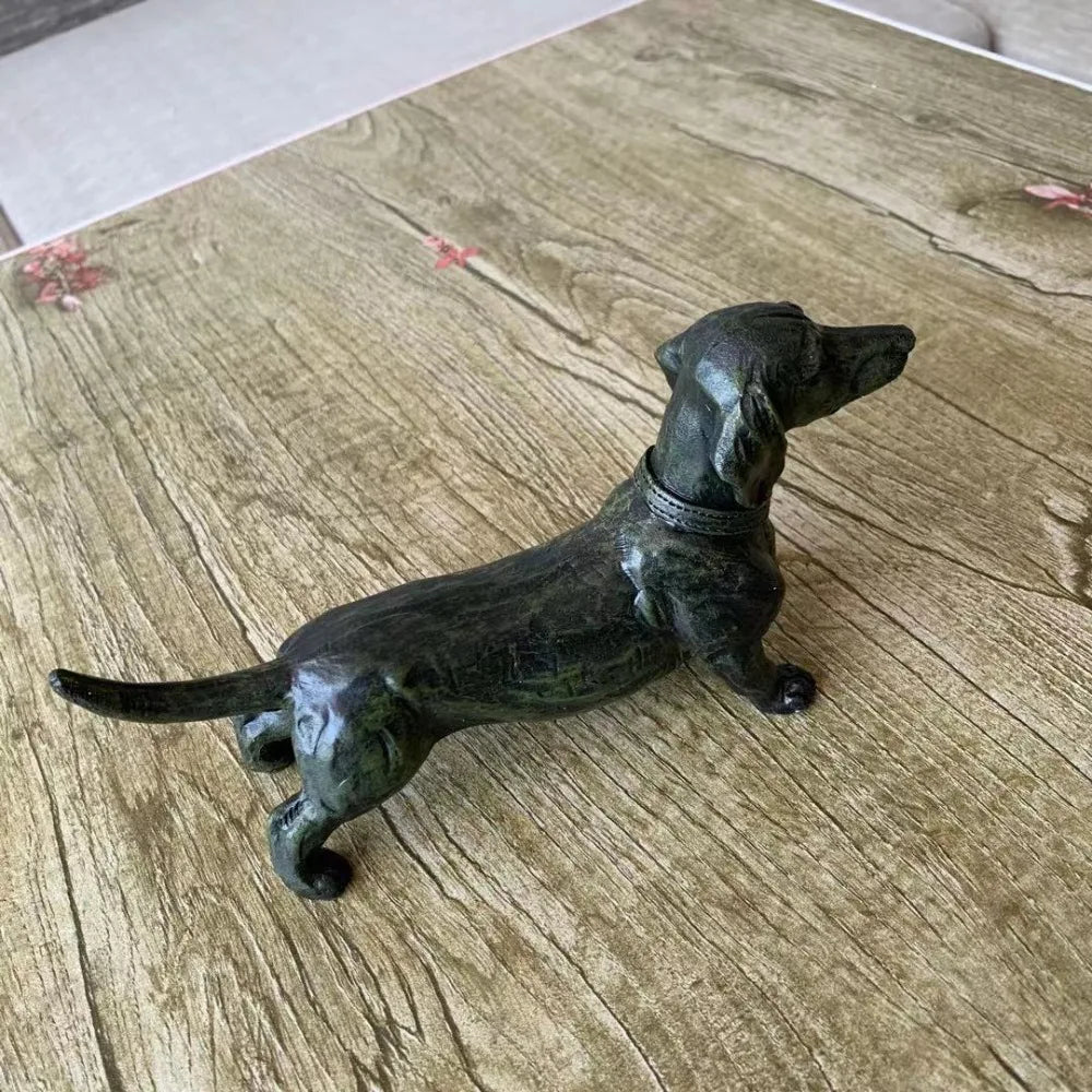 Standing Black Dachshund Figurine