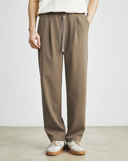 Japanese-Style Elastic Waist Pants