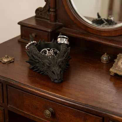 Gothic Dragon Head Jewelry Organizer