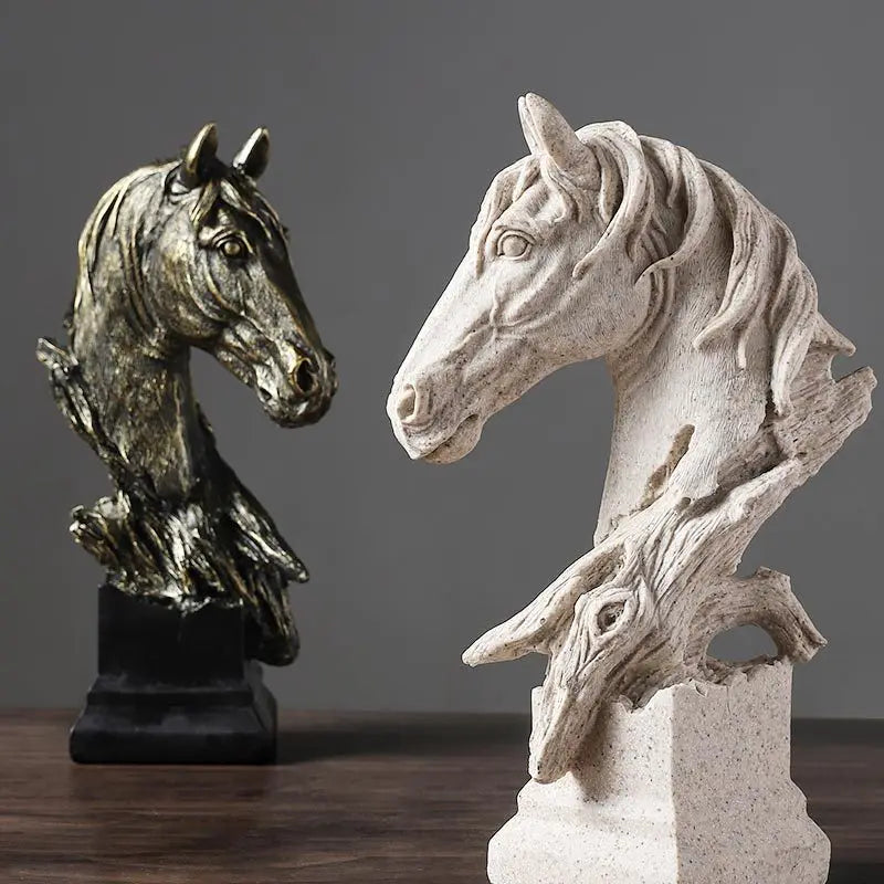 Equinox Grace – Modern Horse Head Sculpture