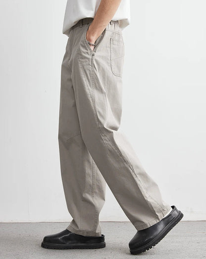 Cotton Straight Trousers