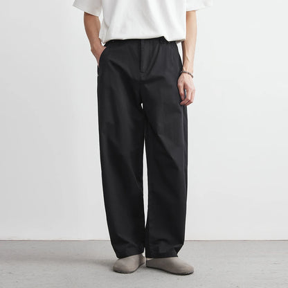 Cotton Straight Trousers