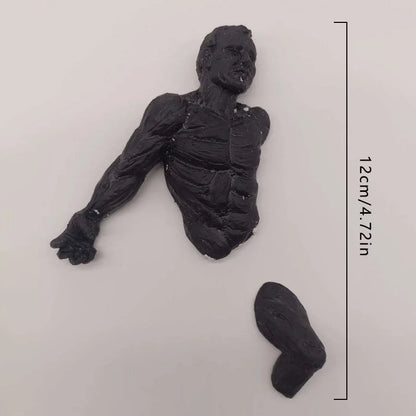 The Breakout™ - 3D Wall Figure Sculpture in Copper Finish Resin