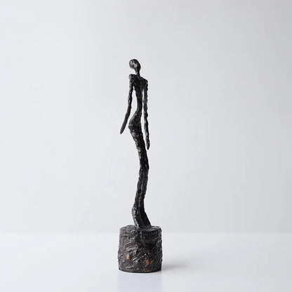The Expression - Twisted Dancer Sculpture in Modern Metal