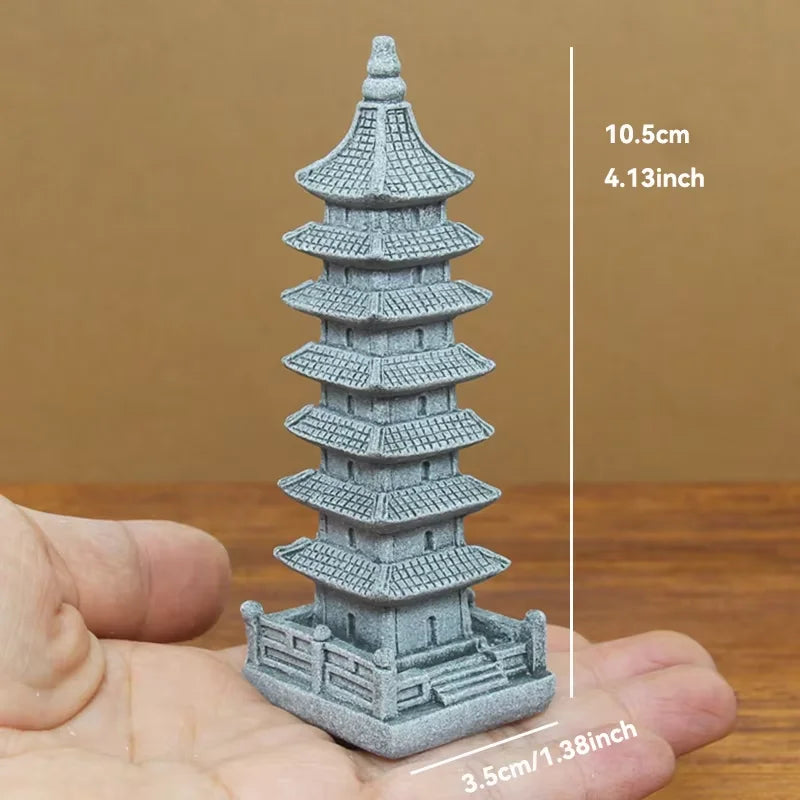 Miniature Sandstone Zen Garden Ornament