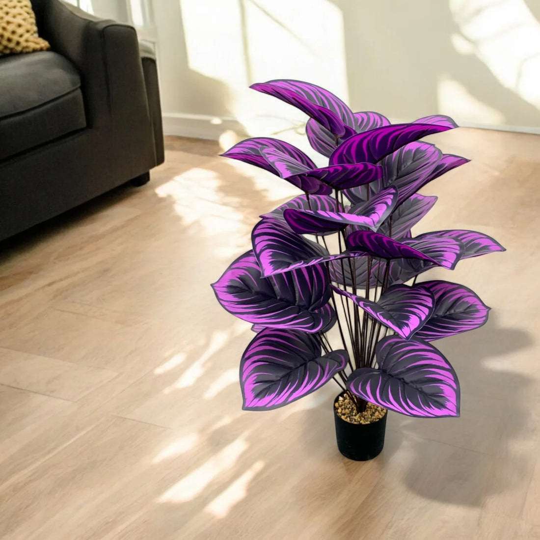 PURPLE TROPICAL FOLIAGE PLANT