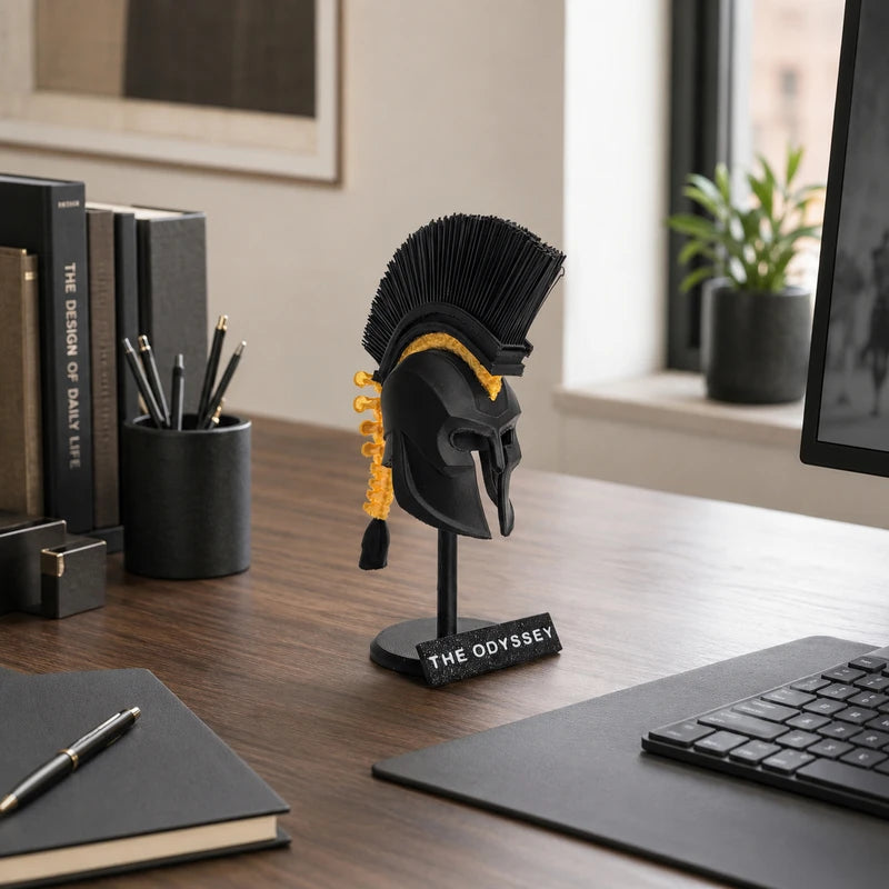 Spartan Warrior Helmet Statue
