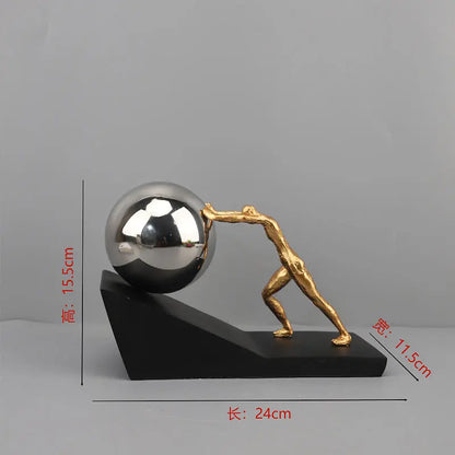 Sisyphus Figure Desk Sculpture