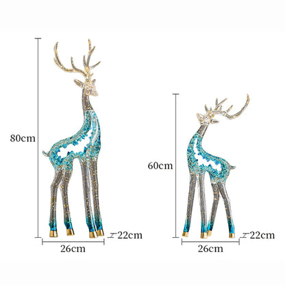 Crystal-Form Stag Sculpture
