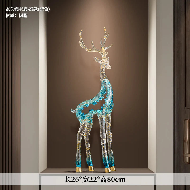 Crystal-Form Stag Sculpture