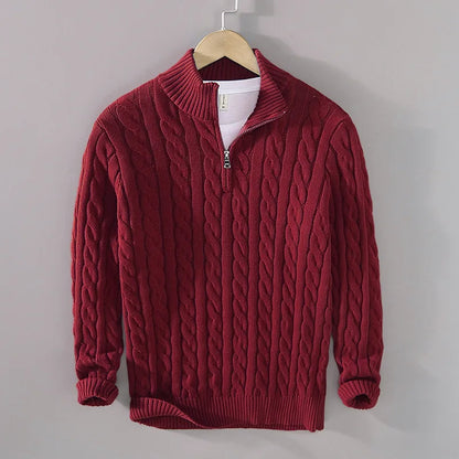 Heritage Quarter-Zip Cotton Pullover
