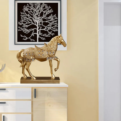 Classic Resin Horse Sculpture