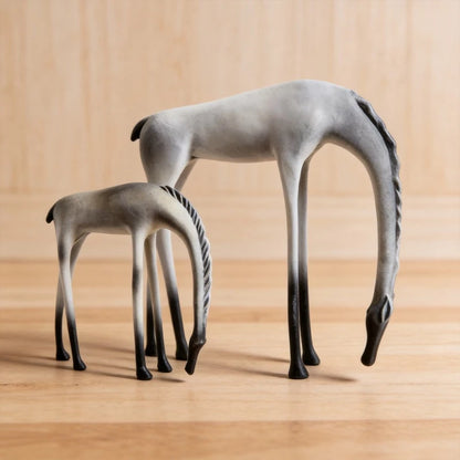Abstract Metal Deer Sculpture