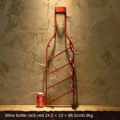 Bottle-Form Wall Wine Rack