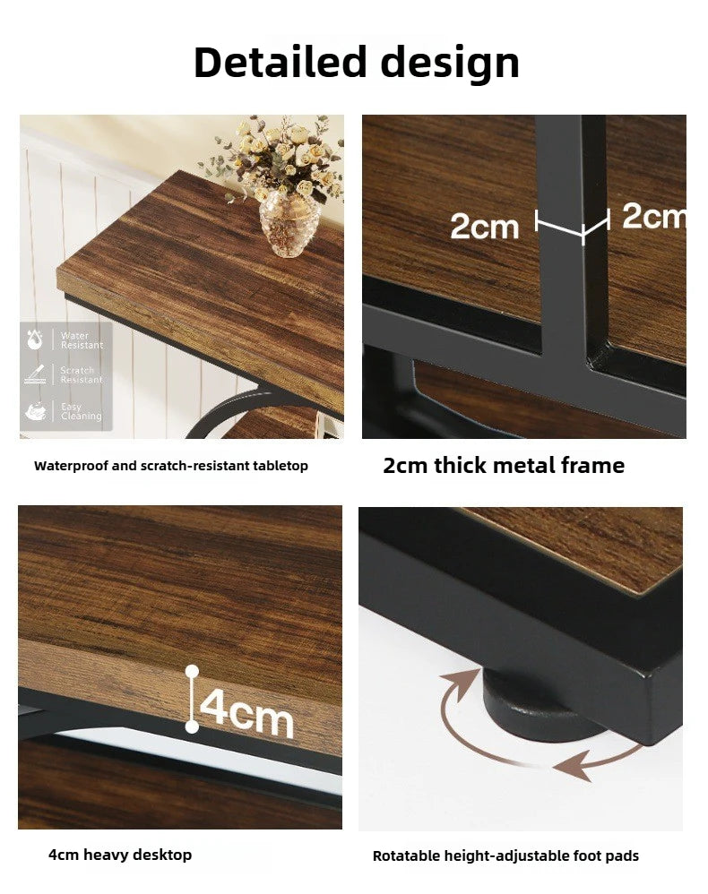 Modern Iron &amp; Wood Entrance Table