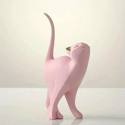 Feline Grace™ Golden Cat Sculpture Set