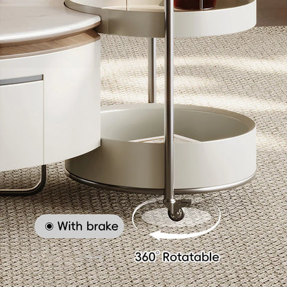 TABLE WITH ROTATING STORAGE DRAWERS | Italian Minimalist Design