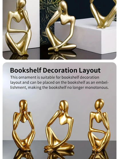 Abstract Contemplation Resin Figure