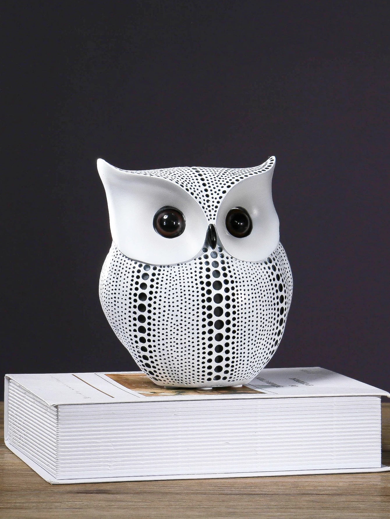 Dotwork Owl Figurine